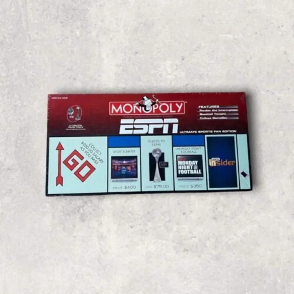 2006 ESPN Monopoly Board Game NEW SEALED Ultimate Sports Fan Collectors Edition